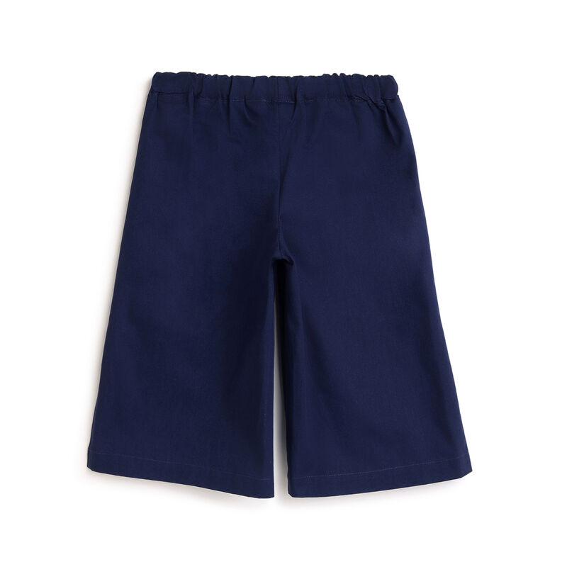 Girls Dark Blue Solid Trouser image number 1